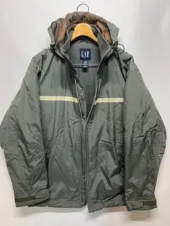 訳あり ビンテージ GAP ギャップ 紺タグ 裏フリース ナイロンジャケット M