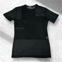 美品 LQ MEN シースルー パッチワーク カットソー ニットソー Tシャツ