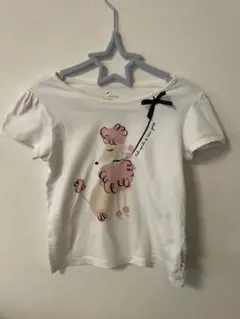 【値下げ】kate spade Tシャツ 120cm ピンクプードル
