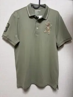 GIORDANO オリーブグリーン ポロシャツ M