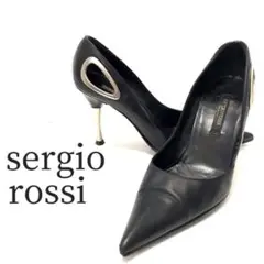 A-129 sergio rossi セルジオロッシ ポインテッドトゥ パンプス