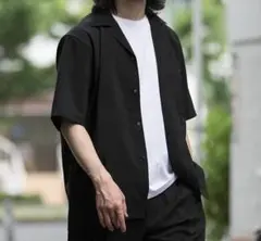 【半額以下、美品】アーバンリサーチ　ドライメランジシャツ　ブラック　M