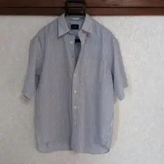ウォッシャブル トロ ジャストルーズ ストライプ 半袖シャツ