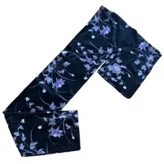 プレタ 浴衣 黒 ブラック 薄紫 花柄 上品 夏祭 花火大会 和装 付属品なし
