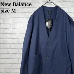 新品ニューバランス 日本製 ノーカラージャケット ビジカジ M タグ付き