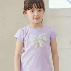 anyFAM Tシャツ サイズ120cm ラベンダー