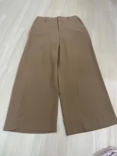 アルファキュービック　スラックス　ストレートパンツ　ブラウン　M
