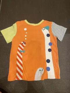 babycheer チンアナゴTシャツ　オレンジ　110