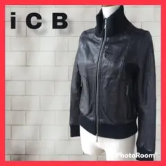 iCB レザーブルゾン 羊革 ブラック Mサイズ