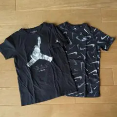 Nike ジャンプマンロゴ Tシャツ 黒 2枚セット М ジュニア 男の子