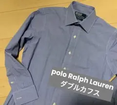 polo Ralph Laurenダブルカフス ドレスシャツ ワイドカラー