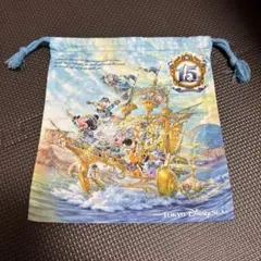 ディズニーシー 15周年 巾着