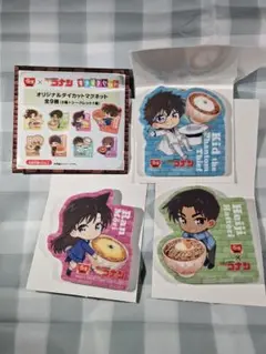 名探偵コナン　すき家　おまけ　特典　ダイカット　マグネット　キッド　服部　蘭