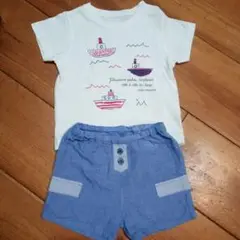 90サイズ bebe プリントTシャツとショートパンツ セット ベビー服