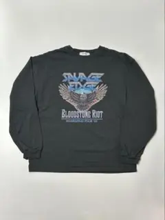 MONO-MART ヴィンテージライク　ビッグシルエット　ロンT グレー　L