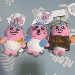 しまむら　おぱんちゅうさぎ　マスコット　ぬいぐるみ　３セット