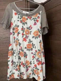 SUPER HAKKA 花柄 半袖ワンピース