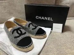 シャネル CHANEL エスパドリーユ 37 23.5cm