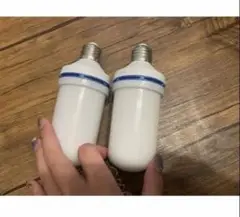 美品　青色　電球　２つセット