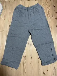 グラフペーパー コットンガーゼ ワイドパンツ
