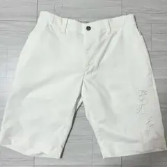 【美品】ランバン スポール ホワイト パンツ 短パン メンズ ゴルフ