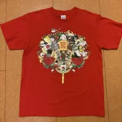 新品同様　グラニフ　graniph 熊手　開運　Tシャツ　赤　気分上々