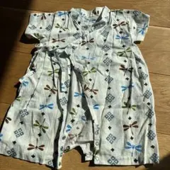 美品 甚平 トンボ柄 ロンパース