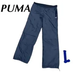 【PUMA】ジャージパンツLサイズエル 黒色 メッシュ レディースプーマ 訳あり