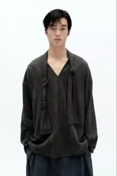 Fanglu Lin リンクルフィニッシュ リネン コットン シャツ ZARA