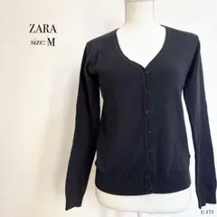 ☆美品☆ ZARA ザラ ブラック Vネック カーディガン Mサイズ