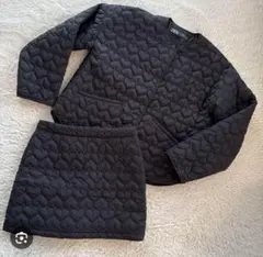 ZARA ブラック キルティング セットアップ