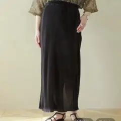LEPSIM レプシィム　マタニティ　無地柄プリーツスカート