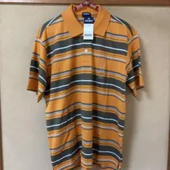 old uniqlo オールドユニクロ オレンジ ポロシャツ ボーダー 紺タグ