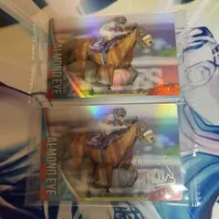 アーモンドアイ　クリストフ・ルメール騎手　金箔サインカード&ノーマル2枚セット