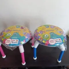 【Disney】椅子／モンスターインク／新品・未使用‼️ ピンク・ ブルー