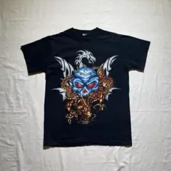 Y2K fairy grunge dragon scull Tシャツ