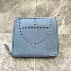 ⭐︎希少⭐︎ HERMES エルメス エヴリン コンパクト 折財布 ブルー □O