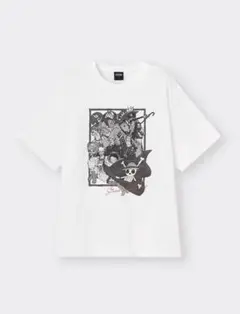 ☆新品未開封☆GUグラフィックT 　ワンピース　サイズM ホワイト系