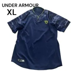 UNDERARMOUR ベースボールTシャツ XL ネイビー　アンダーアーマー