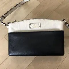 Kate Spade ショルダーバッグ バイカラー ホワイト ネイビー