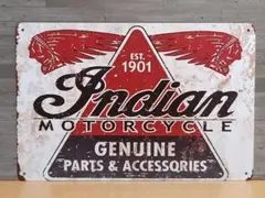 Indian MOTORCYCLE レトロ風 ブリキ看板 OK1932
