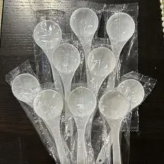 プラスチック計量スプーン　使い捨て　5cc 小さじ　10本セット
