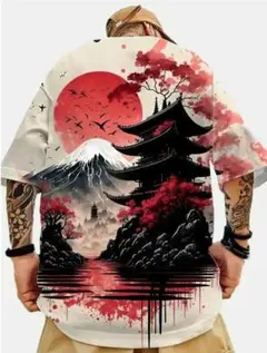 日本を象徴したTシャツ　Lサイズ