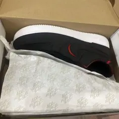 AF1/1 BLACK/BLACK-CHILE RED-P Green