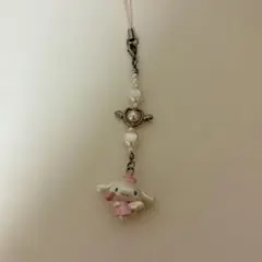 サンリオ　夢みるエンジェルデザイン　シナモン　ストラップ シナモロール