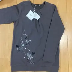 タグ付き 新品 未使用 ベベ BeBe トレーナー スウェット 140cm 蝶々