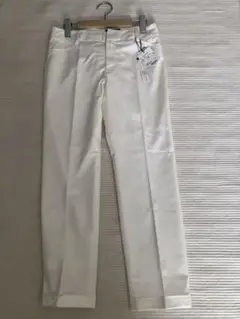 7-Idconcept. ホワイト　白パンツ　スラックス