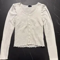 GAP ホワイト長袖トップス XS