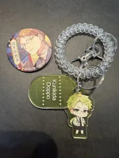 文ストラクスパ キーホルダー・缶バッジ KCM 和紙 国木田独歩 2個セット