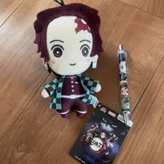 鬼滅の刃　竈門炭治郎　マスコット　ボールペン　セット
